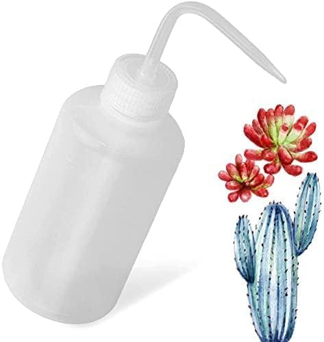 Pflanzen Gießkanne, 250ml/500ml Klar PP Squeeze Kleine Quetschflaschen für Gartengeräte Zimmerpflanzen Sukkulenten Kakteen Quetsch Gießkanne mit auslaufsicherem O-Ring Sprühdose für Gartenpflanzen