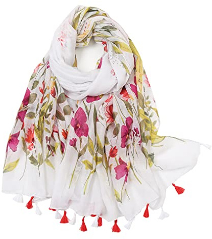 MAIRY Schals Tuch Frühlings Blume Hochwertiger Schal für Damen Mädchen Halstuch Umschlagstuch weicher Schlauchschal für Sommer Herbst und Winter