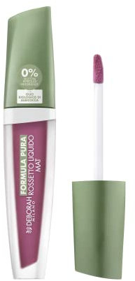 Deborah Milano - Rossetto Liquido Formula Pura Effetto Matte, N.04 Vintage Rose, Azione Nutriente ed Emolliente, Dona Labbra Soffici e Volumizzate a Lunga Tenuta, 4.5 gr
