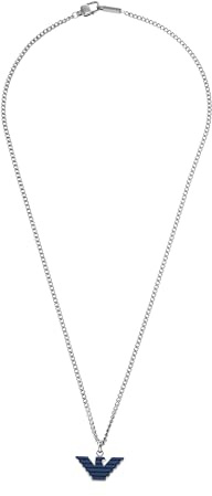 Emporio Armani Halskette Für Männer Essential, Länge: 525mm, Höhe: 3,5mm, Breite: 24mm Silberne Edelstahl-Halskette, EGS2909040