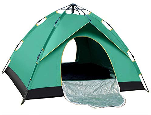 Generic Zelt Einschichtiges wasserdichtes hydraulisches Campingzelt für Rucksacktouren, automatisches Selbstaufklappen im Freien für Wanderreisen (Color : Camouflage g