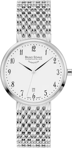 Bruno Söhnle Unisex Analog Quarz Uhr mit Metall Armband 17-13228-920