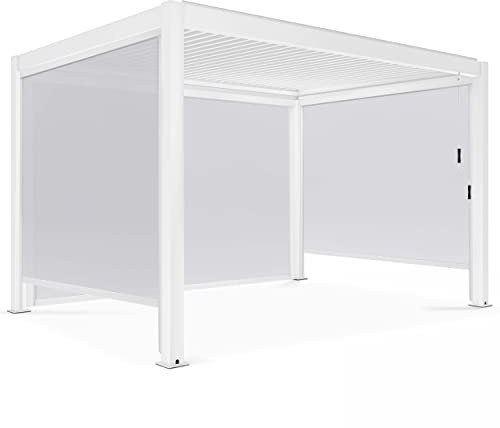 Oviala - Pergola bioclimática (3 x 4 m), color blanco