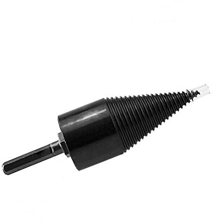 Divono Firewood Drill Bit Wood Splitter, 1 Count, 42mm, High Carbon Steel, Hex Shank, Spiral Flute, For Electric Drill, Home, Camping, Farm