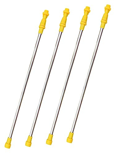 BESPORTBLE Lot De 4 Tiges De Pulvérisation En Acier Inoxydable 17.72 in Rallonge Pour Pulvérisateur De Jardin Perche Télescopique Pour Pulvérisateur Accessoires Pour Agriculture Et Arrosage