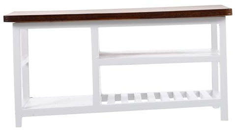 Abaodam Dollhouse Miniatur Möbel Computer Tisch Im Maßstab Für Kreative Miniatur-szenen Dunklem -Finish Perfektes Zubehör Für -Dekoration