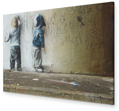 B&D XXL HandArt Bilder auf Leinwand 120x80 cm 1 tlg Leinwandbild mit Struktur-Effekt handbemalte Wandbilder mit Gel-Textur Wohnzimmer Wanddekoration Moderne Kunst i-B-0024-b-d