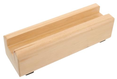 Gadpiparty Supporto Per Specchio Da Pavimento in Legno Massello Base Antiscivolo Stabile Supporto Per Specchio a Tutta Lunghezza 9.8X3.1X2.6 Pollici Design Moderno Per Interni