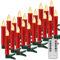 20er Weihnachtsbaum Kerzen LED mit Fernbedienung Timer, Weihnachtskerze Dimmbar Christbaumkerzen Kabellos Weihnachten Elektrische Kerzen Stabkerzen Kerzenlichter Flammenlose Weihnachtskerzen, Rot