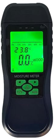 Rordigo Feuchtigkeitsmessgerät für Beton, Luftfeuchtigkeitsmessgerät aus Holz, Feuchtigkeitsmesser, Temperatur und Luftfeuchtigkeit