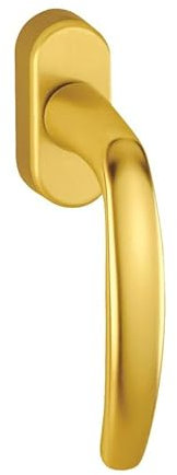 bricoleva.it Maniglia per Finestra Color Ottone con Apertura 360 Gradi - Maniglia per Porta Finestra - Maniglia Infissi Color Ottone