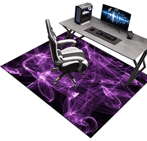 Unterlage Schreibtischstuhl für Laminat, 140 x 200 cm Gaming Stuhlmatten für Teppichböden, Bodenschutzmatte Bürostuhl für Hartböden, Bodenmatte für Rollstühle, Mehrzweck-Stuhlteppich für zu Hause