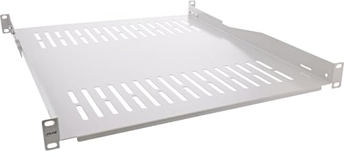 InLine 19 Fachboden, 550mm, 50kg, 1HE, RAL 7035 grau, 19114H