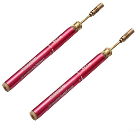 Per saldatore a gas butano ricaricabile rosa, aerografo a matita, scioglie saldatura/argento/rame/stagno (2 pezzi)
