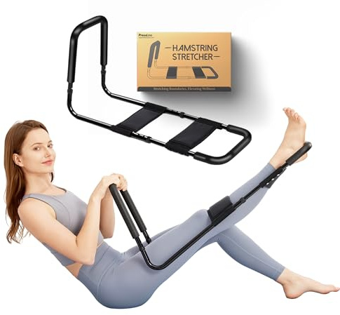 PressLoo Hamstring Stretcher for Knee Extension & Pain Relief, Adjustable Low Back, Calf, Leg & Hip Stretching Device for Flexibility, ACL MCL Surgery Recovery Physical Therapy & Rehab Equipment