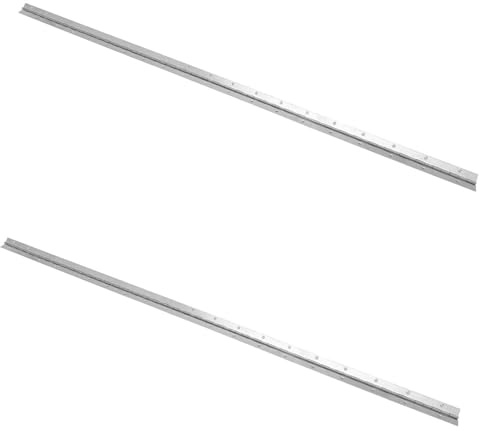 CROWNSHOP 2PCS Piano Hinge Stainless Steel Heavy-Duty Continuous Piano Metal Hinge 270 Degree Open Thick Furniture Hinges 1000x30mm for Pianos Cabinet Doors Large Windows Boats (2PCS)
