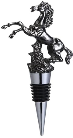 Xummpxuk Bottle Pourers for Alcohol - Zinc Alloy Horse Liquor Stopper,Bartending Supplies Drink Dispenser for Men Dad Restaurant Bar Home Party Cocktail Commercial Birthday