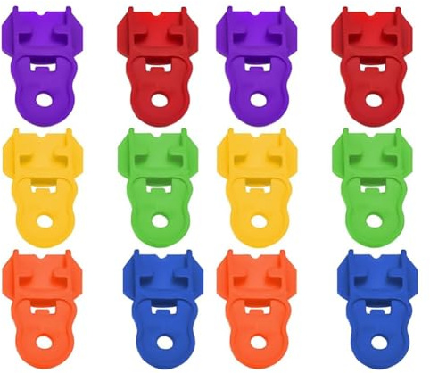 Flaroey 12 abrelatas sencillos, abrelatas fáciles de abrir latas de cerveza y refrescos, abrelatas manual, fácil de usar, tapa protectora colorida para latas