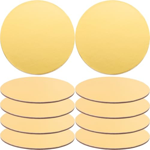 TOYZFRIENDY Sottotorta Rotondi in Carta 10 CM Set da 20 Pezzi Usa e Getta per Torte Mousse Basi per Esposizione Dolci per Feste Matrimoni e Compleanni