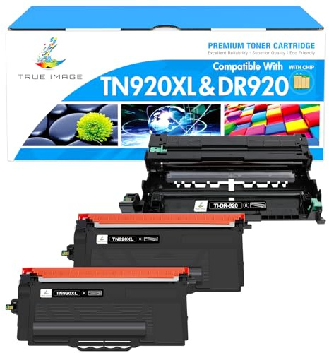 TN920XL TN920 Toner Cartridges DR920 Drum Unit Compatible for Brother TN 920XL 920 Toner Cartridges DR-920 Drum Unit for Brother HL-L6210DW HL-L5210DW HL-L5210DN L6210DWT L5210DWT Printer (3 Pack)