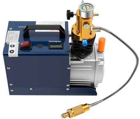 DunleyMin PCP Compresor Automático Bomba de Compresor de Aire de Alta Presión Compresor de Aire 80L/Min Bomba de Aire de Alta Presión 30MPA Alta Presión PCP Inflador