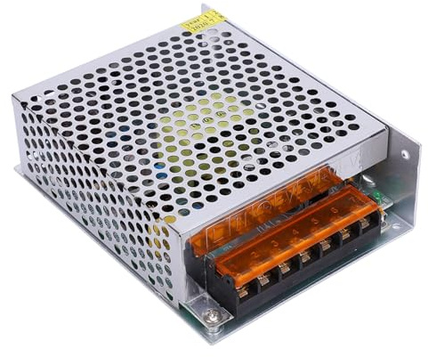 YWBL-WH Fuente de Alimentación Conmutada de 24V 5A, Adaptador de CC Baja de Alta Eficiencia, Fuente de Alimentación Regulada para Tiras LED y Automatización Industrial