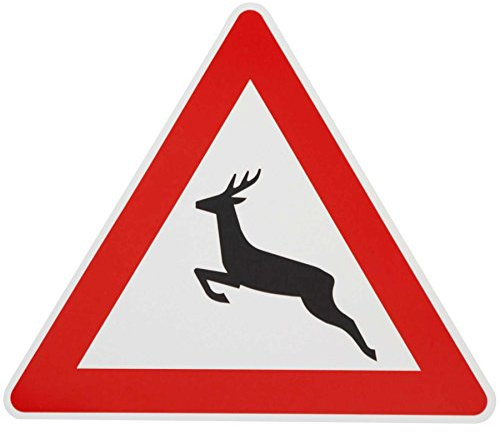 ORIGINAL Verkehrszeichen 142 Achtung WILDWECHSEL mit Symbol Hirsch 630mm SL Verkehrsschild RAL Schild Verkehrsschilder Schilder Warnschild Straßenschild Warnzeichen Strassenschilder Hinweisschild StVO