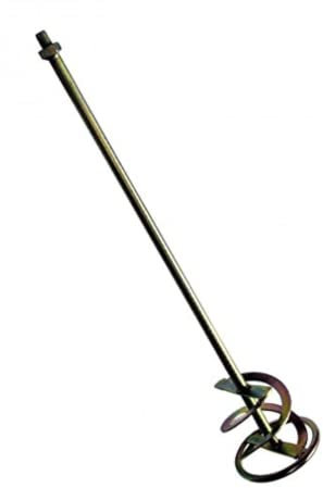 AUSONIA 54411 MÉLANGEUR Masonry Spiral Paint Mixer, for Adhesives, Paint Whisk, Cement, Concrete, Glue, 120 mm x 60 Cm