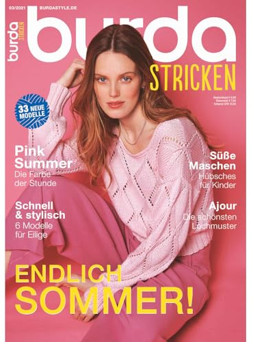 Burda stricken Strickmagazin 2021#03 Strickmuster ideal für Anfänger und Profis
