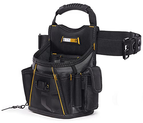 ToughBuilt - Utility Pouch and Tool Belt - Heavy Duty, Deluxe Premium Quality, Durable - Adjustable Belt Size - (TB-316-2)