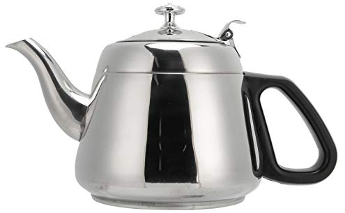 Tetera con Infusor, Hervidor de Acero Inoxidable 304 con Colador Extraíble para Hojas de Té 2L para Cocina de Inducción Gas Hogar Restaurante