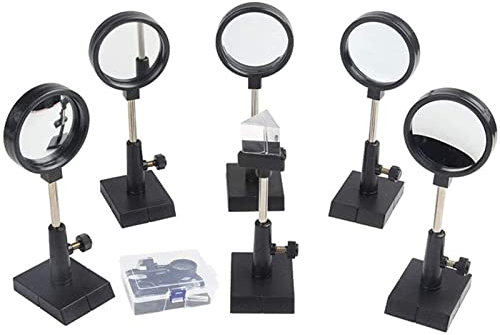 Prisma Set Optics Experiment Set Konvexe Linsenkonkave Lens Dreieckige Prismenebene Spiegel for Schüler Der Mittel- Und Oberstufe for Erkunden Von Optischem Wissen Geeignet