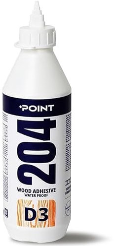 Holz Leim – Starker D3-Pva-Kleber 500 ml – Ultrastarker Holzleim Wasserfest für Möbel Hartholz Sperrholz Mdf & mehr – Schnell Trocknender Pva Holzleim Transparent – Heimwerkerbedarf von Point