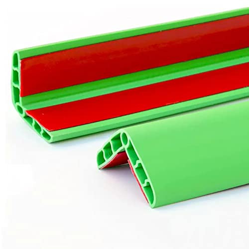 eckschutzprofil eckschutzkanten Indoor Outdoor Corner Guard Kantenschutz für Wände, Anti-Kollision Kunststoff PVC Ecke 90 Grad Ecke Trim Streifen selbstklebend ( Color : Green , Size : 120cm/47.2in )