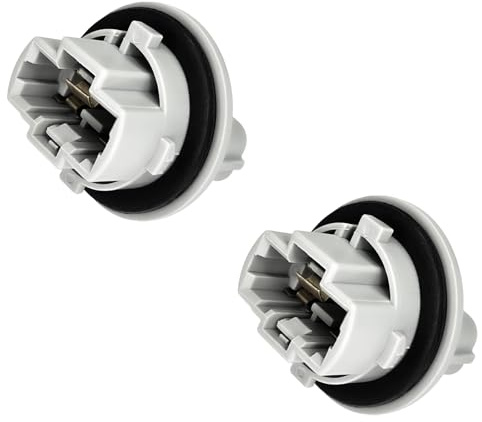 Hirificing 2PCS Turn Signal Bulb Socket, Front Turn Signal Blinker Light Bulb Plug Socket Replacement OEM 90075-60060 Compatible with Toyota 4Runner Tundra Tacoma Sequoia Venza (Gray)