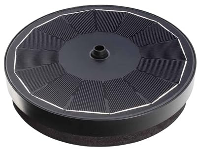 Blagdon Liberty Solar Floating Fountain Pump for Small Ponds, Water Features, Bird Baths, with Crystal Glass Panel, Five Fountain Displays, All Fittings Included, Max Flow Rate 180 LTR/hr, 2.2 Watts