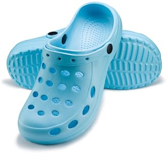 ESTRO Zuecos Hombre Verano Goma - Unisexo Zuecos Hombre Zapatillas Verano Hombre Zuecos Mujer Verano Goma Ligero PZ1 (38, PZ02 Azul)