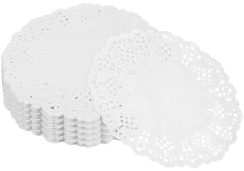 iplusmile Pergament-backbleche für Lebensmittel 140 Stück Runde Papierdeckchen Fettpapier-tischsets Zum Braten Backen