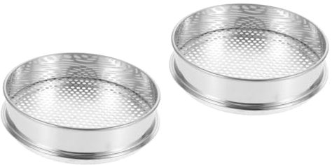 Gatuida 2 Piezas filtro de suelo para macetas de jardín de criba de acero de suciedad para rocas de suelo de acero inoxidable para jardineria tamices