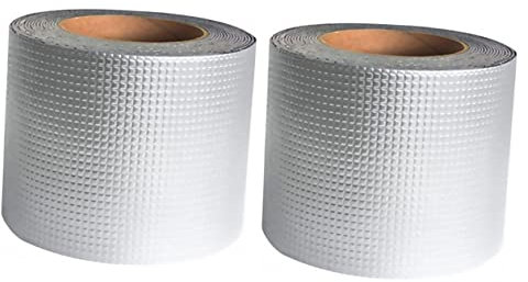 SOLUSTRE 2pièces Ruban Étanchéité Butyle De Résistant à Eau Pour Réparation De Tuyaux Et Sealing Pour Toiture Et Projets Industriels