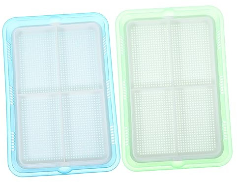 BCOATH 2stücke Hydroponisches Katzengras Soilless Pflanzer Für Hauskatzen Wasserbehälter Für Katzengras Für Innenräume Leicht Und Langlebig