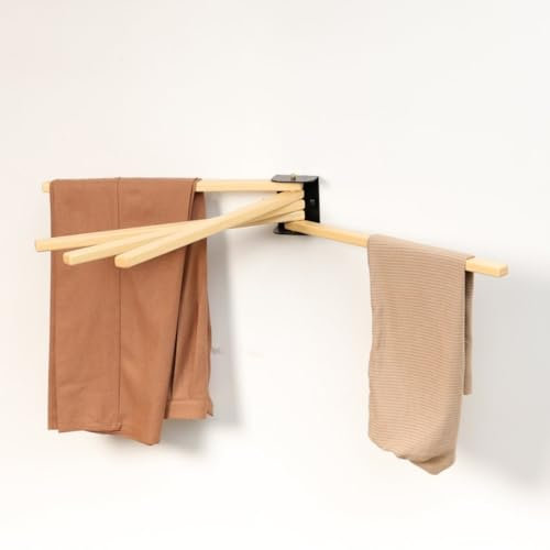Support mural pour linge, étagère pour sèche-serviettes, barre porte-serviettes en bois, porte-serviettes, organiseur de serviettes, porte-serviettes extensible, meubles de barbier pour mur