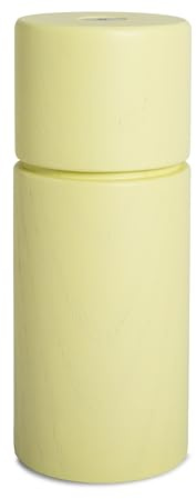 Crushgrind Bergen Gewürzmühle aus Holz mit Keramikmahlwerk | Salz und Pfeffermühle mit verstellbaren Mahlgrad | Kräutermühle aus hochwertigen, nachhaltigen Materialien (Bright Yellow)