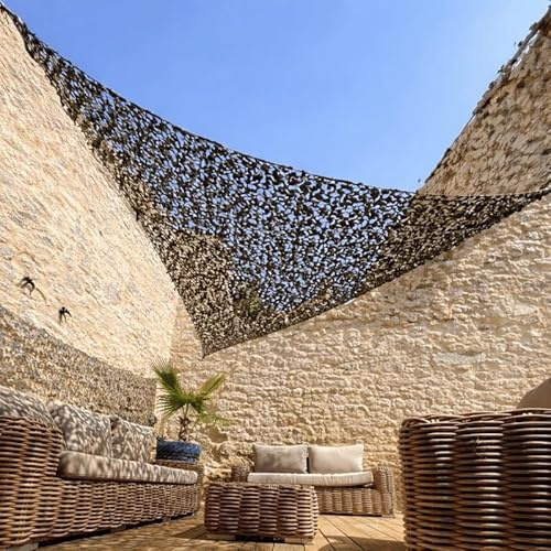 Red de Camuflaje Militar Reforzada Blanca | Alta Gama | Protección Solar y Vela de Sombreado Anti-UV | Terraza, Pérgola, Jardín, Caza, Airsoft, Cortina Decorativa (Militaire, 2x2x2)