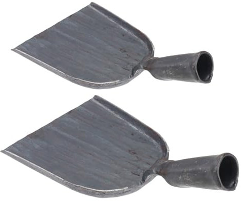 KOCKSHION 2pcs Ash Shovels for BBQ Mini Dust Pan Kitchen Home Use Small Coal Shovel