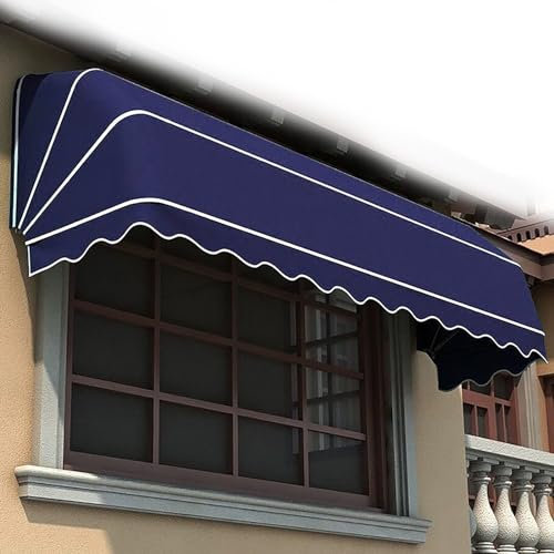 Einstellbare Höhe Balkon Markise mit Klemme wasserdicht und widerstandsfähig manuelle versenkbare Vordach aus Aluminiumlegierung für Terrasse