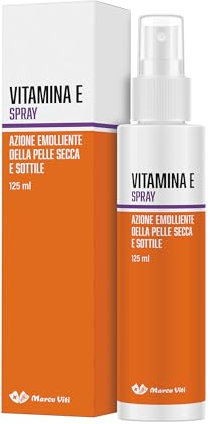 Marco Viti - Vitamina E Olio Spray, 125 ml, Azione Rigenerante e Antiossidante, Protezione per Pelle Secca e Sensibile, Olio per Massaggi e Smagliature, Idratante e Nutriente, Facile Applicazione