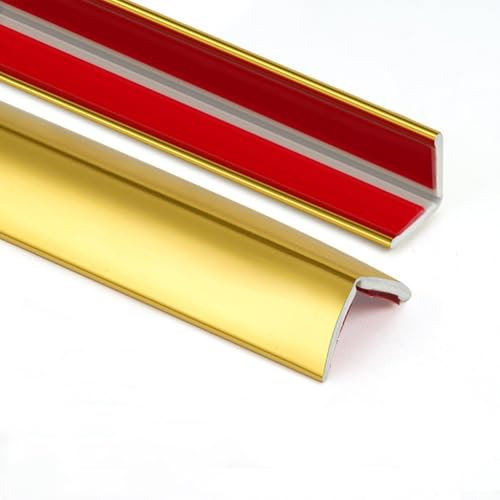 Wasserabweisender Kantenschutz für Ecken und dekorative Akzente, 3 m x 2 cm, goldfarben