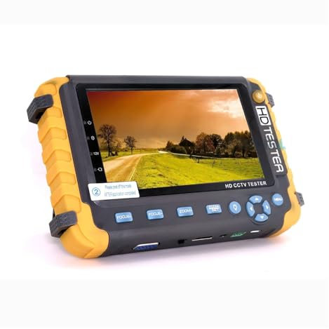 Tester per telecamere a circuito chiuso, IV8W CCTV Tester For Telecamere Monitor 8MP ADH CVI TVI CVBS 4 Ins 1 Telecamere HD Tester Coassiale DC12V Potenza Di Uscita CCTV Tester Strumento Di Test