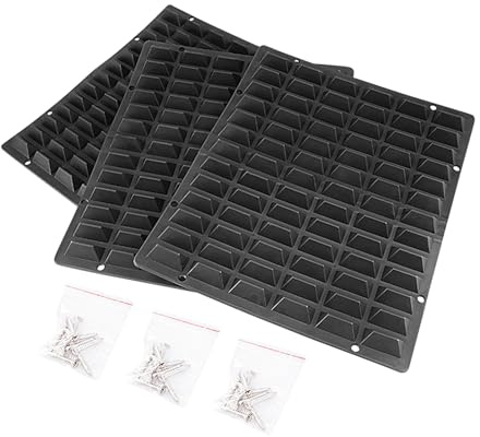 Kratzmatte für Ziegen und, gegen Juckreiz, für Kühe, Ponys, Schafe, weicher Massage-Kratzer für Zaun oder Wandmontage, Tierpflege-Werkzeug für Scheune, Weide oder Unterschlupf, 3 Stück